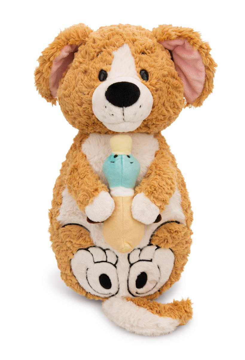 NICI Kissen Hund braun und Ente