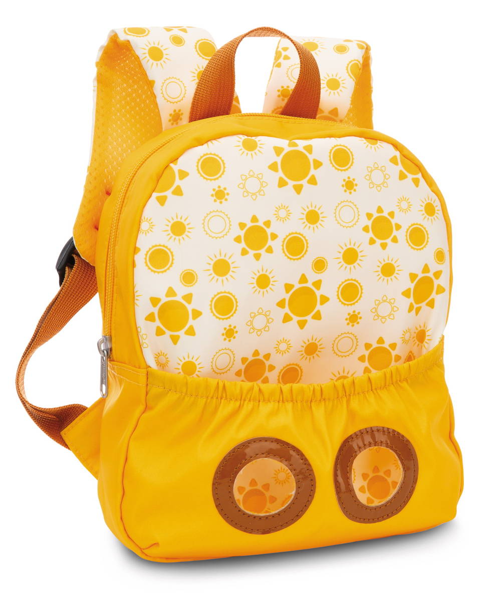 NICI Rucksack gelb mit Rotem Panda