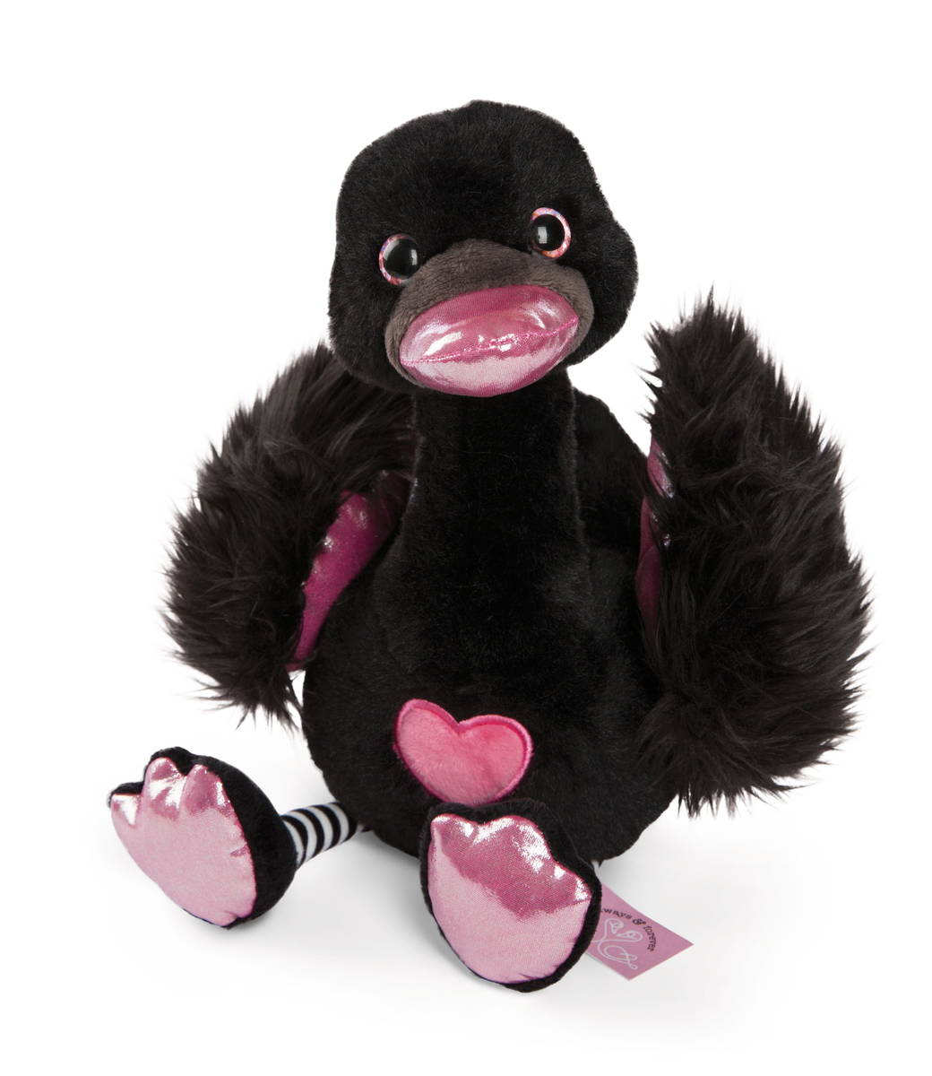 NICI Kuscheltier Love Schwarzer Schwan