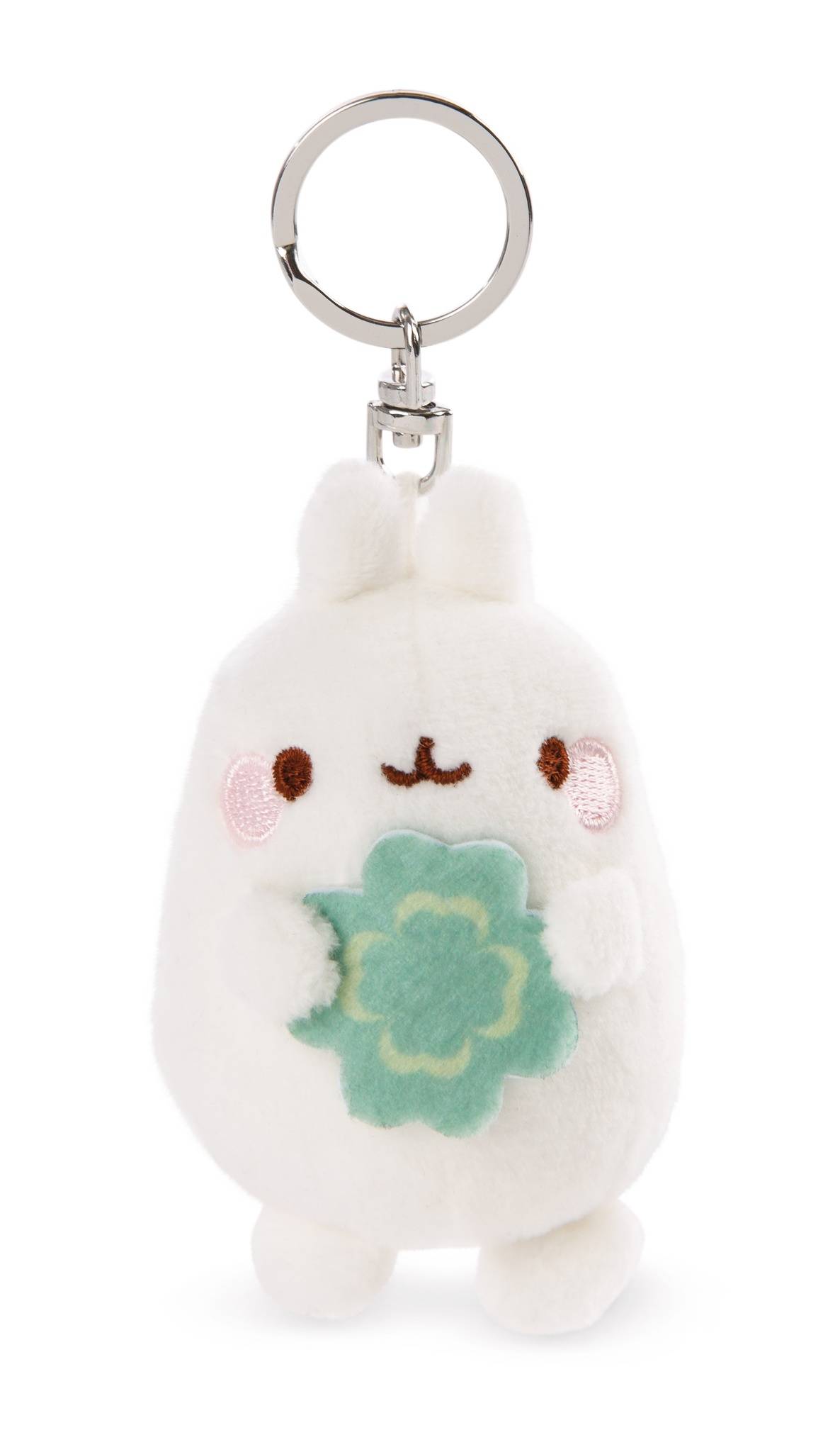 NICI Schlüsselanhänger Molang mit Kleeblatt