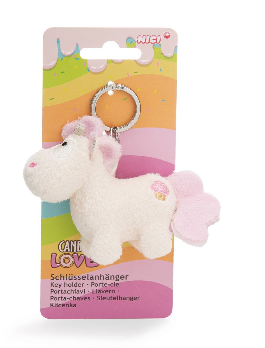NICI Schlüsselanhänger Einhorn Creamy Pink