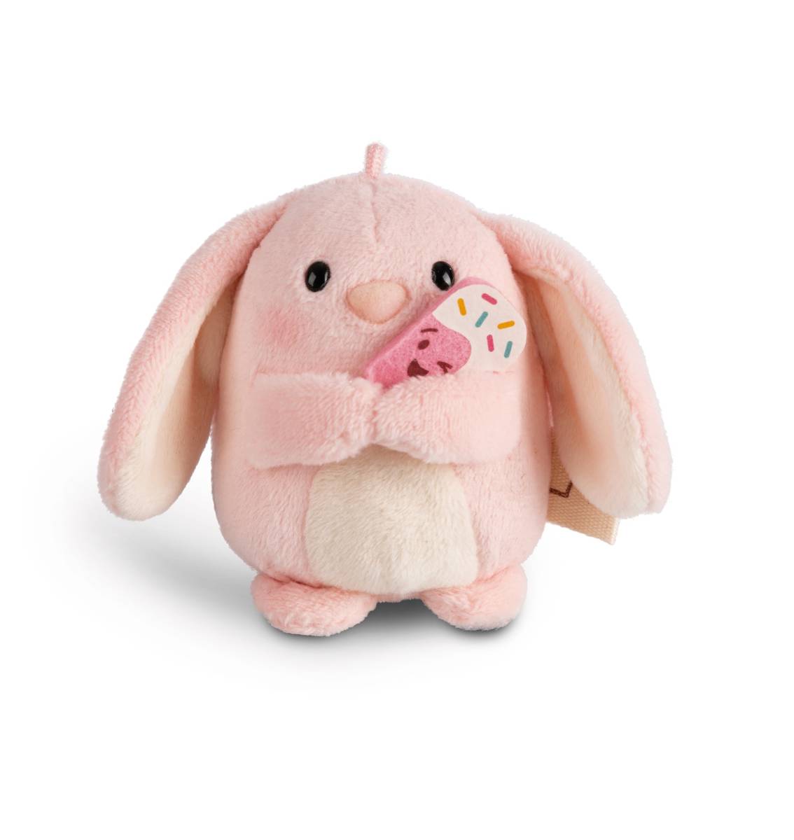 NICI Kuscheltier mymochi Hase Pibu mit Softeis und Erdbeerkostüm