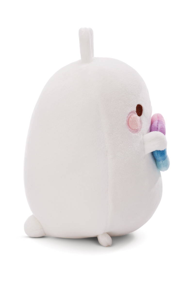 NICI Kuscheltier Molang mit Regenbogenblume