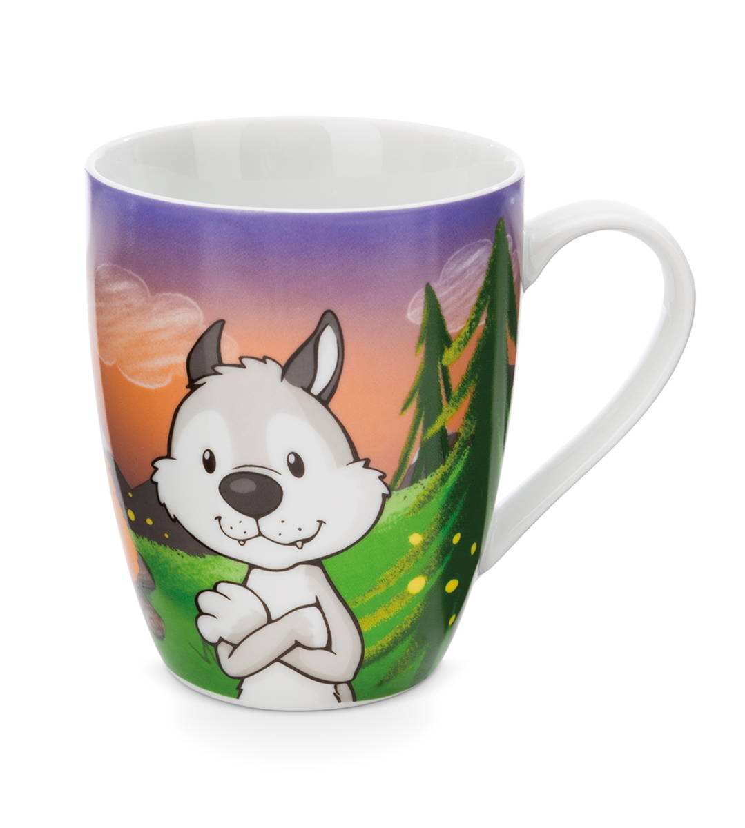 NICI Tasse Wolf Winny und Streifenhörchen Jojo