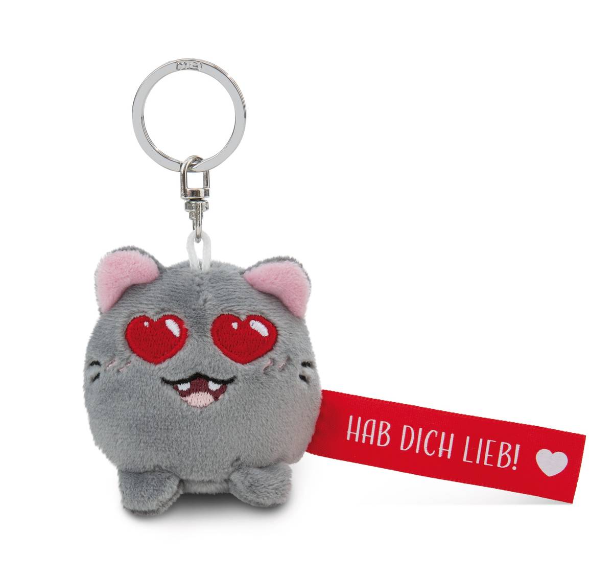 NICI Schlüsselanhänger  Katze "Hab dich lieb!"