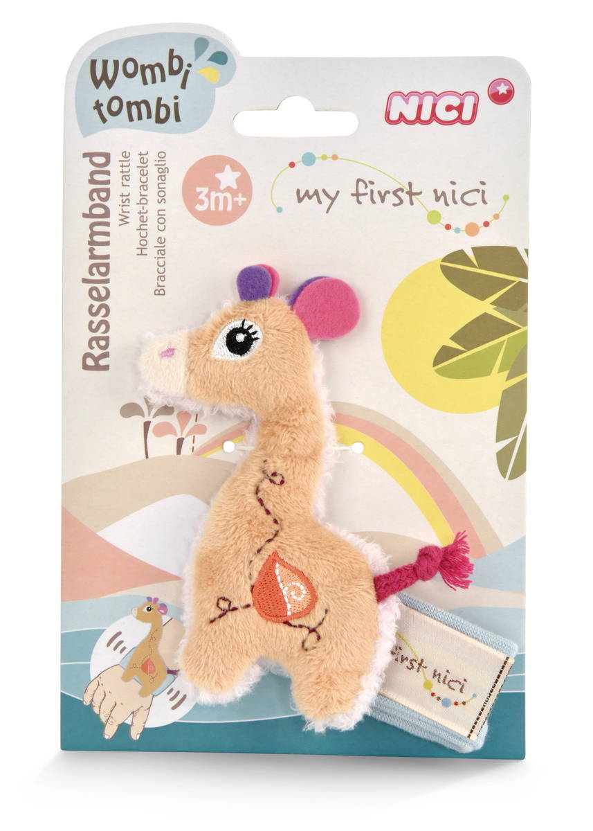 NICI Rasselarmband Giraffe Sasuma