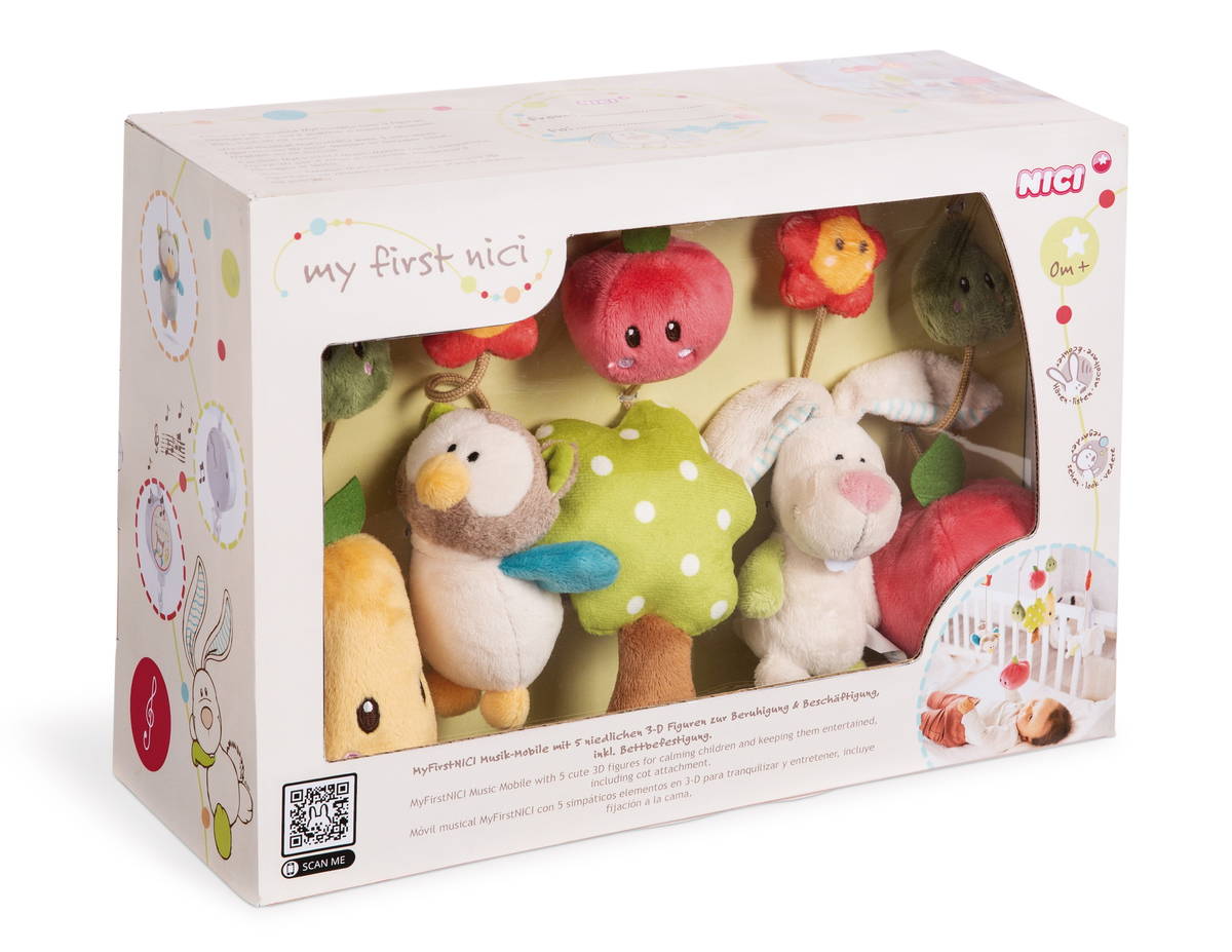 NICI Musik Mobile Hase und Eule