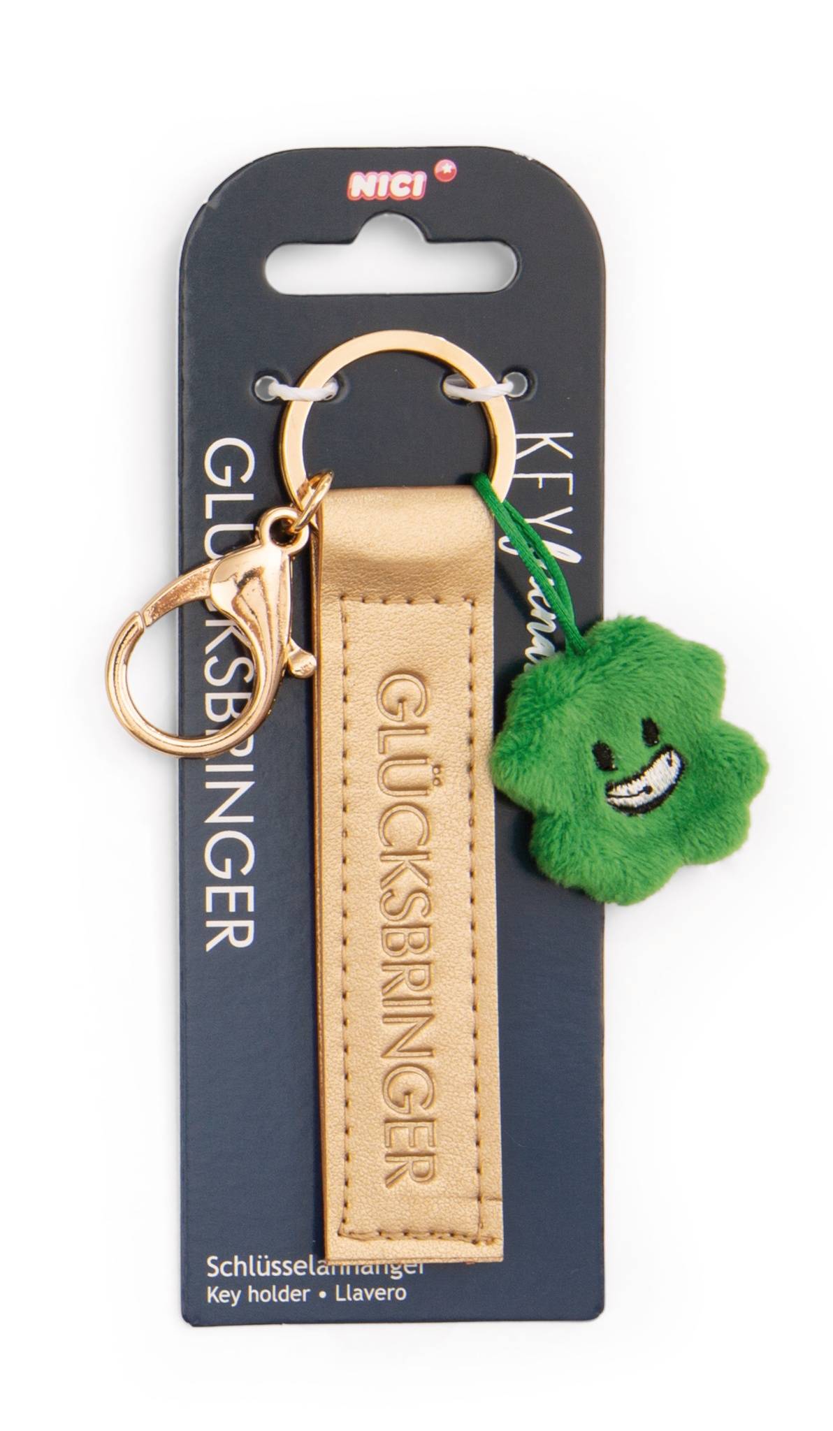 NICI Schlüsselanhänger  "Glücksbringer" Kleeblatt