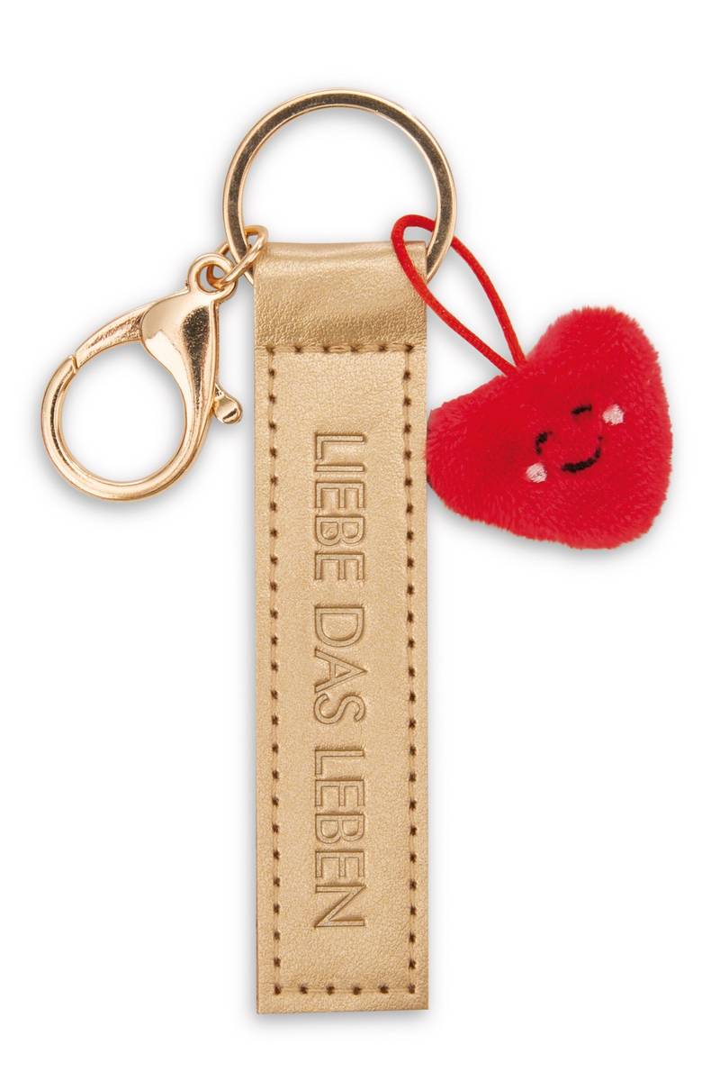 NICI Schlüsselanhänger  "Liebe das Leben" Herz