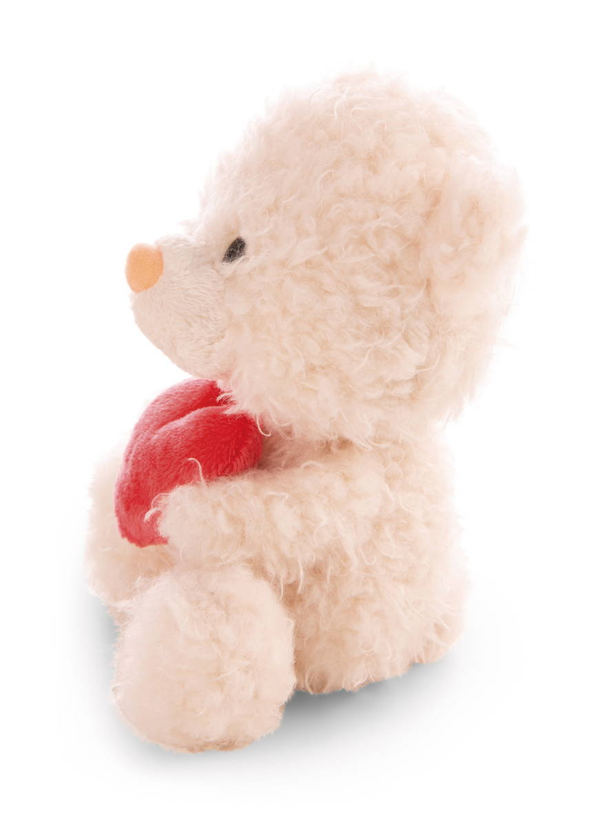 NICI Kuscheltier Bär creme mit Herz Schlenker
