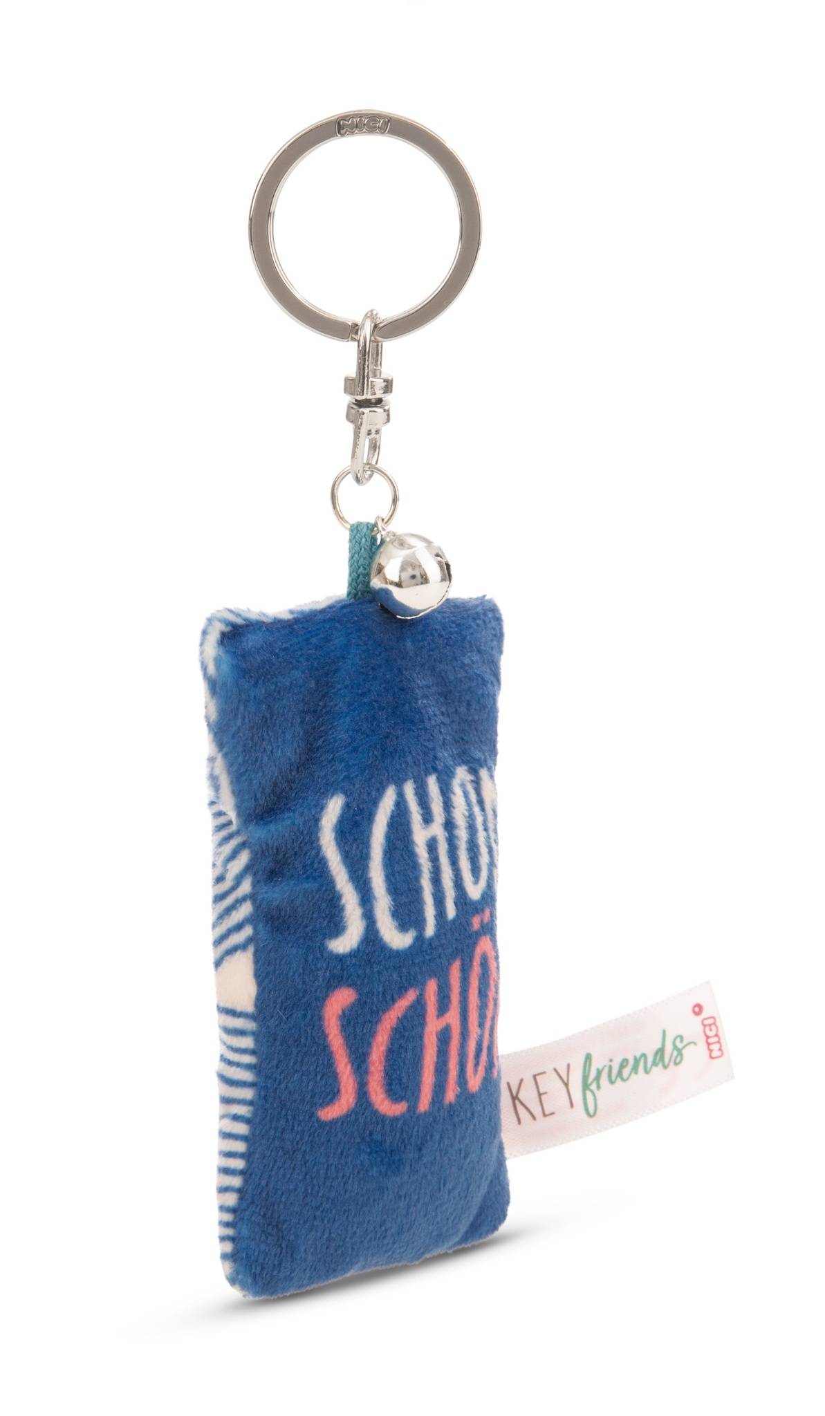 NICI Schlüsselanhänger  Mini Plüschkissen "Schon schön" mit Glöckchen
