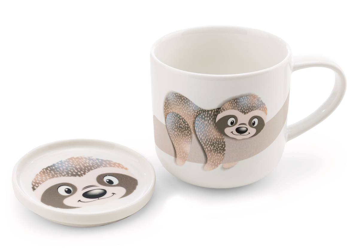 NICI Tasse Faultier Izzy Icetumbler mit Deckel