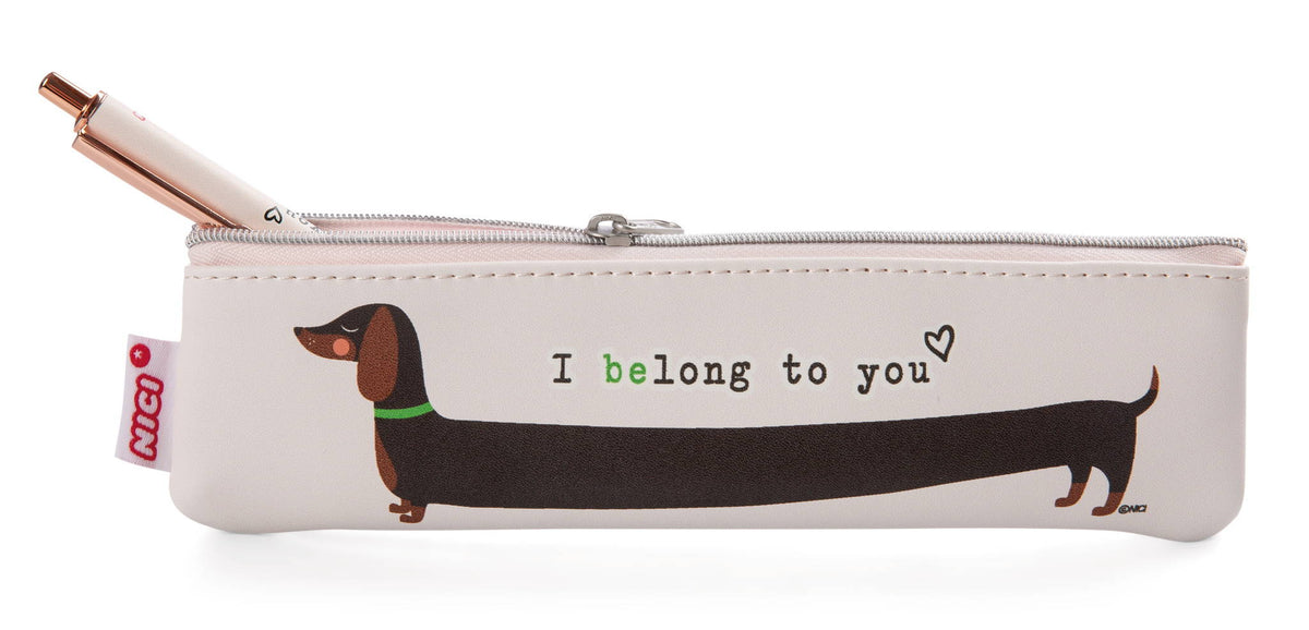 NICI Mäppchen Dackel "I belong to you!"