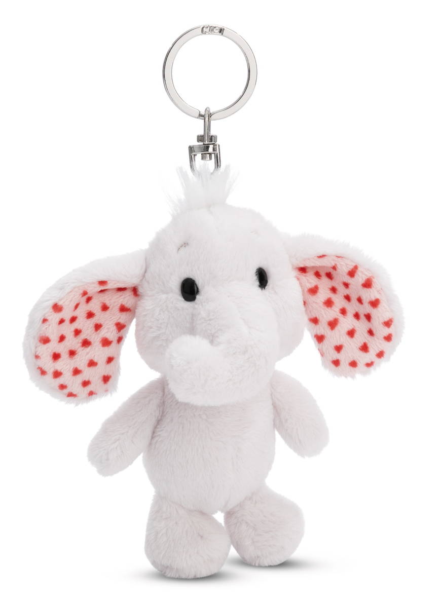 NICI Schlüsselanhänger  Love Elefant hellgrau