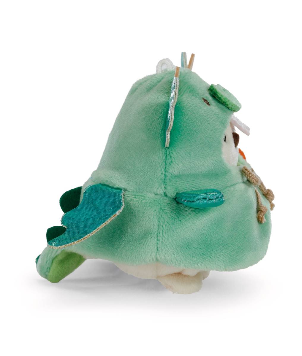 NICI my mochi Kuscheltier Eisbär Snono mit Flamme und Drachenkostüm
