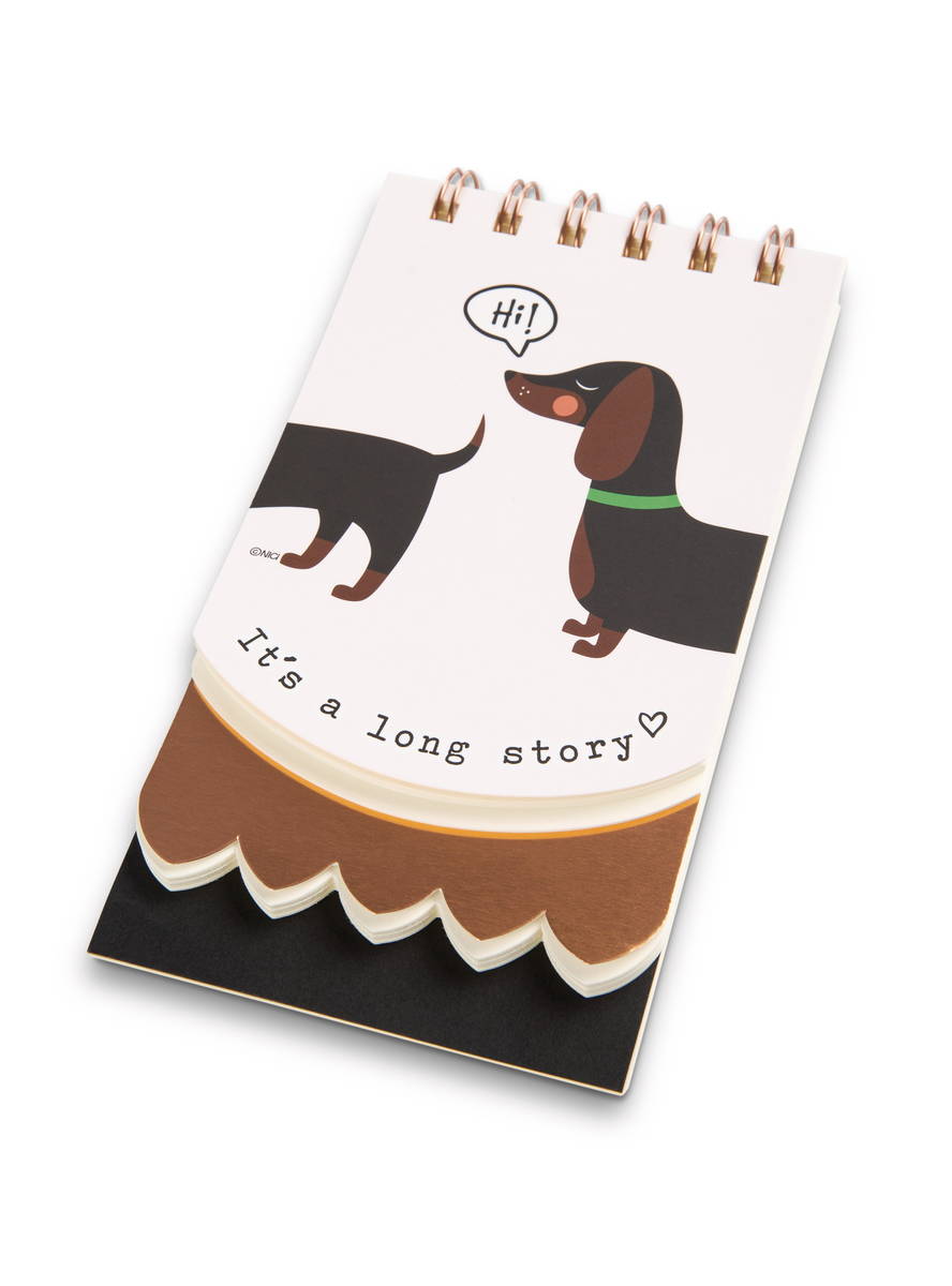 NICI Spiralblock Dackel &quot;Hi!&quot;