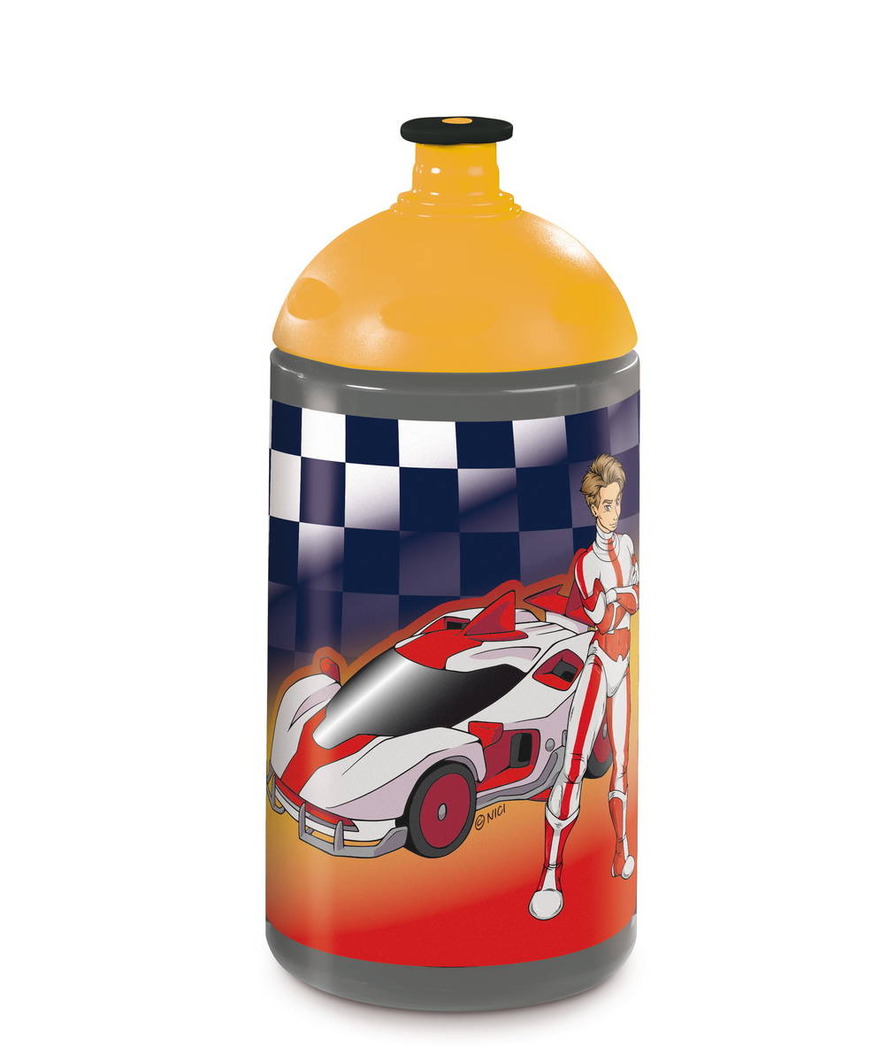 NICI Trinkflasche Autorennen