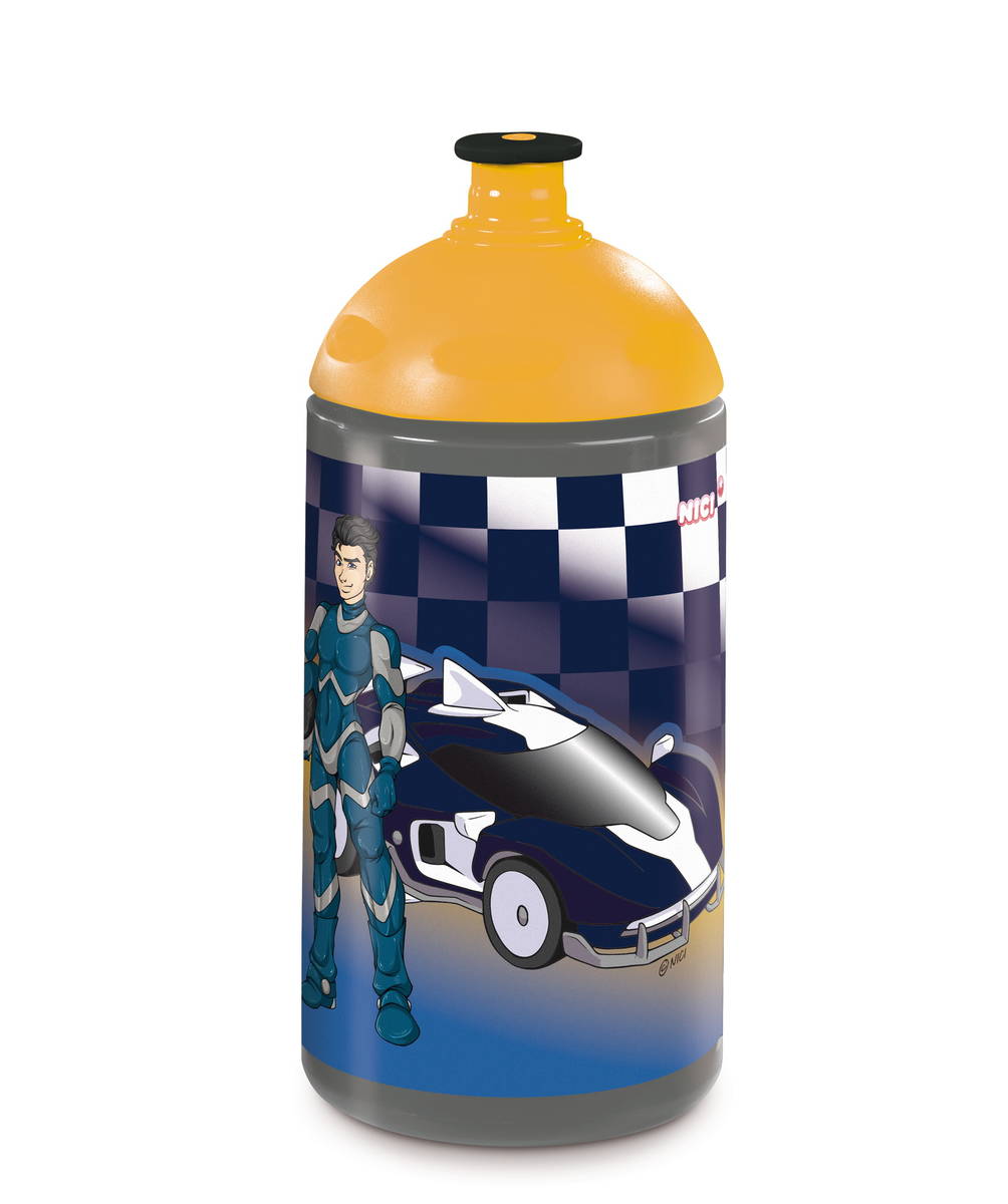 NICI Trinkflasche Autorennen