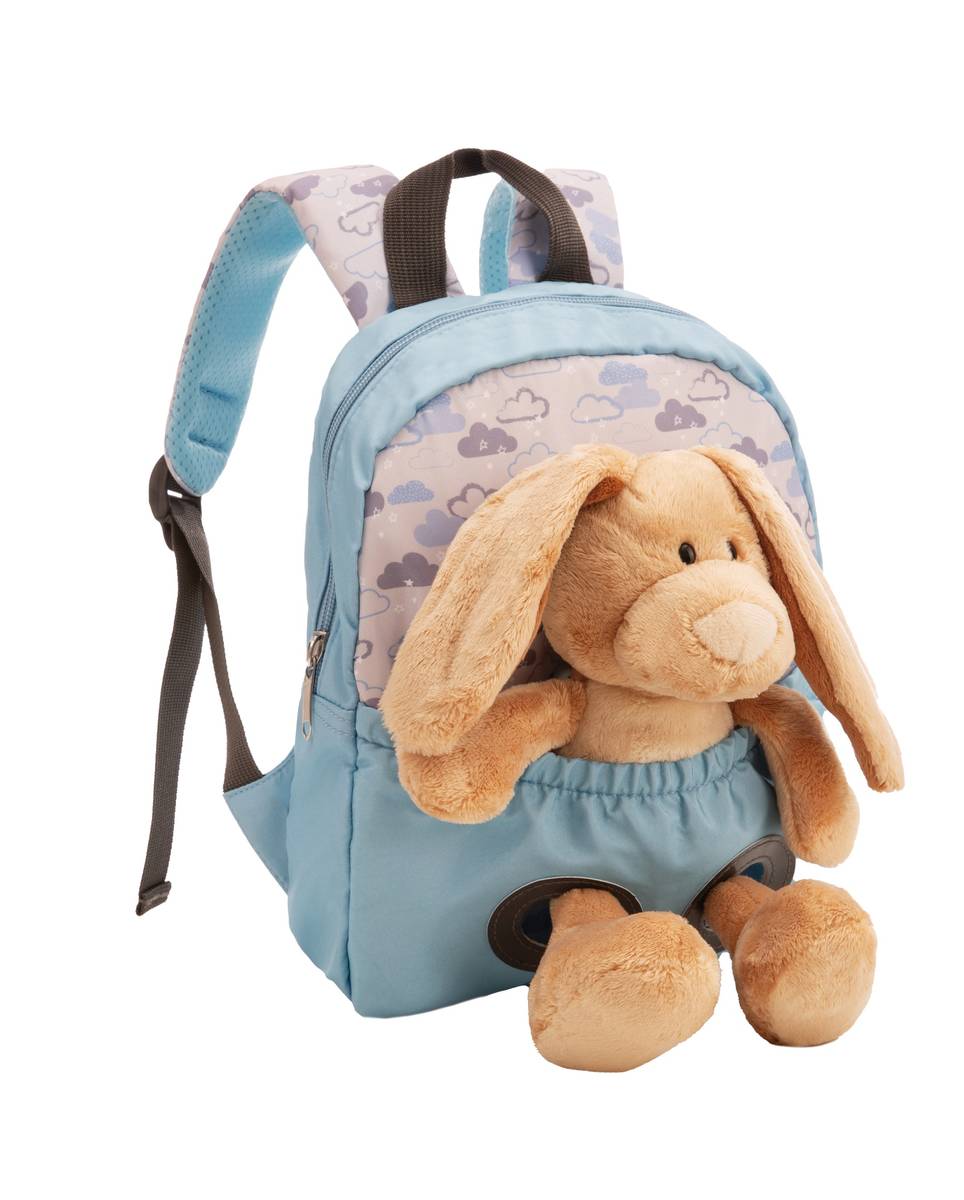 NICI Rucksack hellblau mit Hase