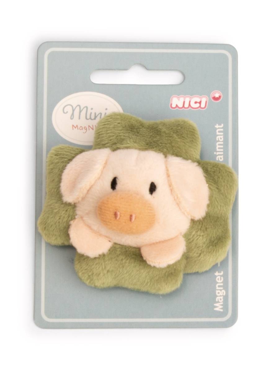 NICI Mini Magnicis Schwein mit Kleeblatt
