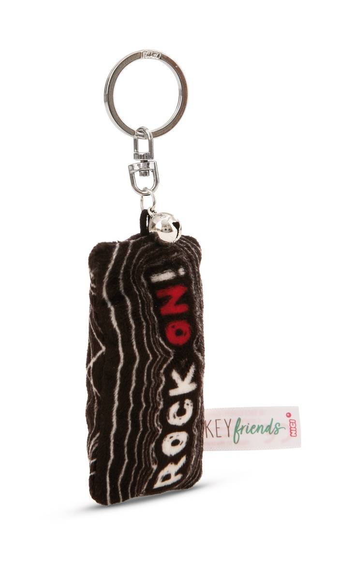 NICI Schlüsselanhänger  Mini Plüschkissen "Rock on!" mit Glöckchen